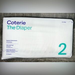 Coterie Diapers Size 2, 10-16lbs.